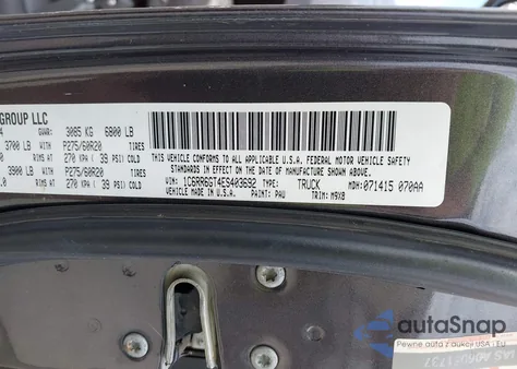 2014 Ram 1500 Big Horn из США, поврежденный, VIN 1C6RR6GT4ES403692